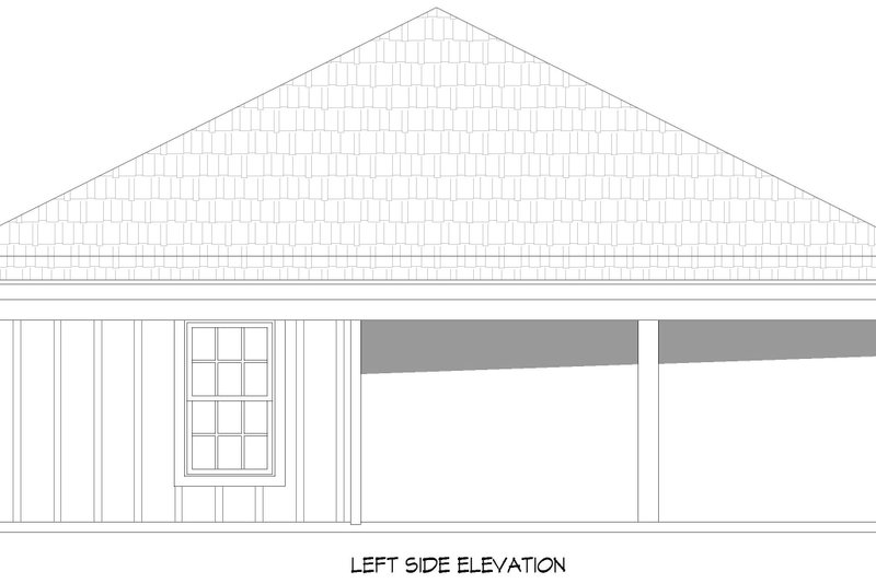House Design - Exterior - Other Elevation for Craftsman House Plan #932-1292, 1 bath