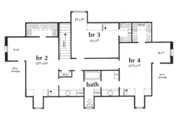 Southern Style House Plan - 4 Beds 2.5 Baths 2589 Sq/Ft Plan #36-300 