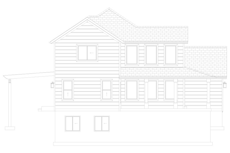 Architectural House Design - Exterior - Other Elevation 1 for Farmhouse House Plan #1060-374 - 3 bed, 2.5 bath