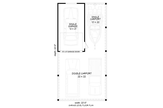 Floor Plan - Main Floor for Country House Plan #932-169, 0 bath
