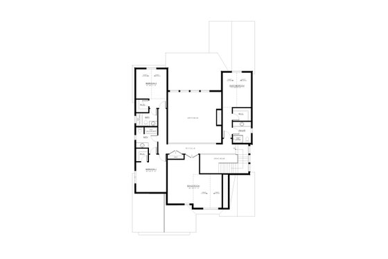 Floor Plan - Upper Floor for Farmhouse House Plan #1114-21 - 4 bed, 4.5 bath