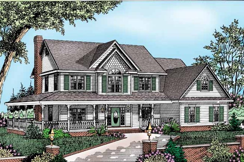 Home Plan - Victorian Exterior - Front Elevation Plan #11-253