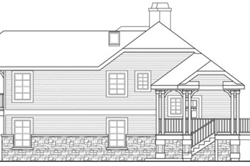Home Plan - Exterior - Other Elevation 1 for Craftsman House Plan #124-784 - 3 bed, 2.5 bath