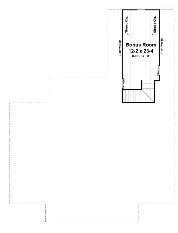 House Design - Country Floor Plan - Upper Floor Plan #21-624