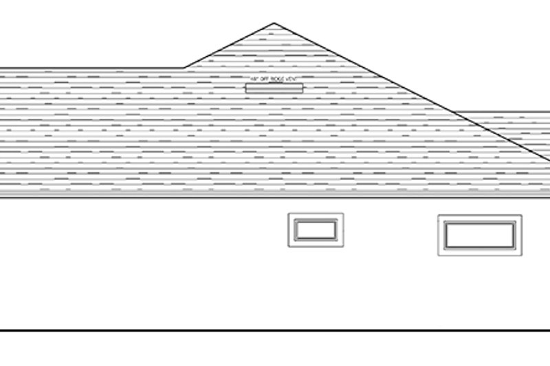 House Blueprint - Exterior - Other Elevation for Traditional House Plan #1058-119 - 3 bed, 2 bath