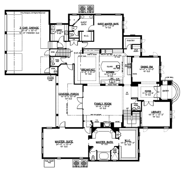 Home Plan - European Floor Plan - Main Floor Plan #1019-5