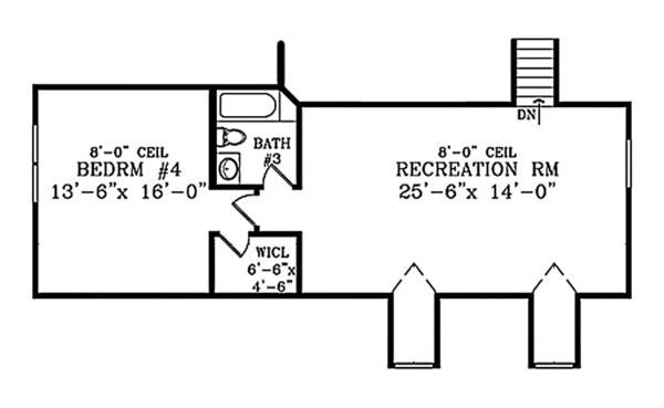 Dream House Plan - Colonial Floor Plan - Upper Floor Plan #314-282