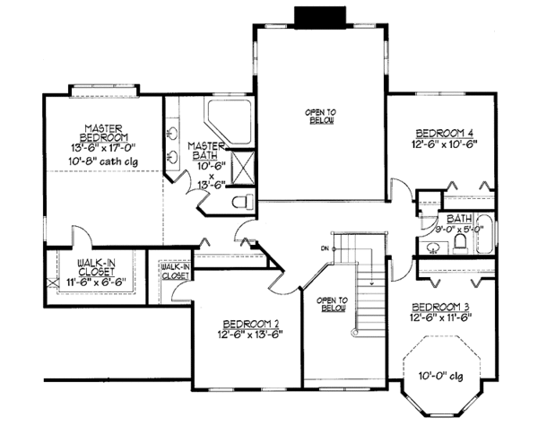 House Plan Design - Country Floor Plan - Upper Floor Plan #978-24