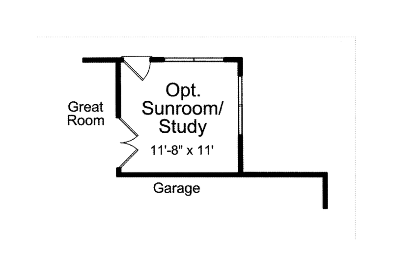 Home Plan - Floor Plan - Main Floor 1 for Traditional House Plan #46-811 - 4 bed, 2.5 bath