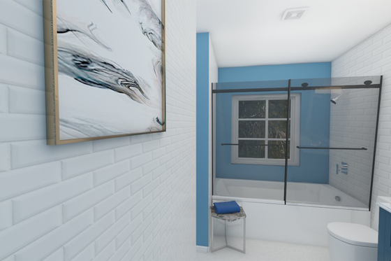 Interior - Master Bathroom for Ranch House Plan #1082-10 - 3 bed, 2 bath