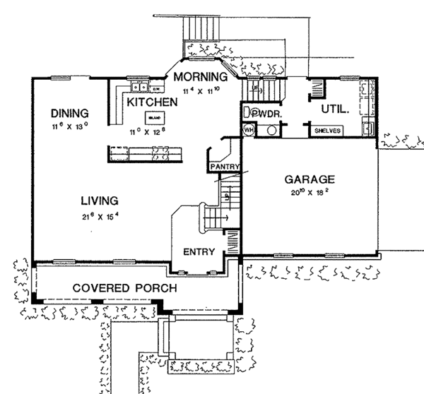Dream House Plan - Country Floor Plan - Main Floor Plan #472-289