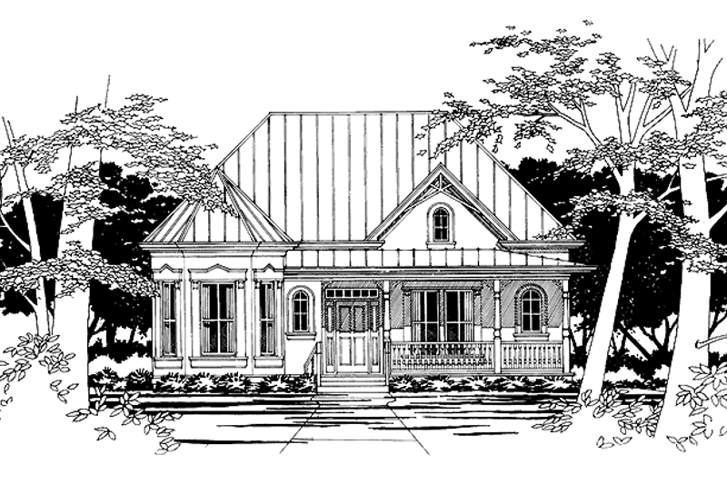 Dream House Plan - Victorian Exterior - Front Elevation Plan #472-99