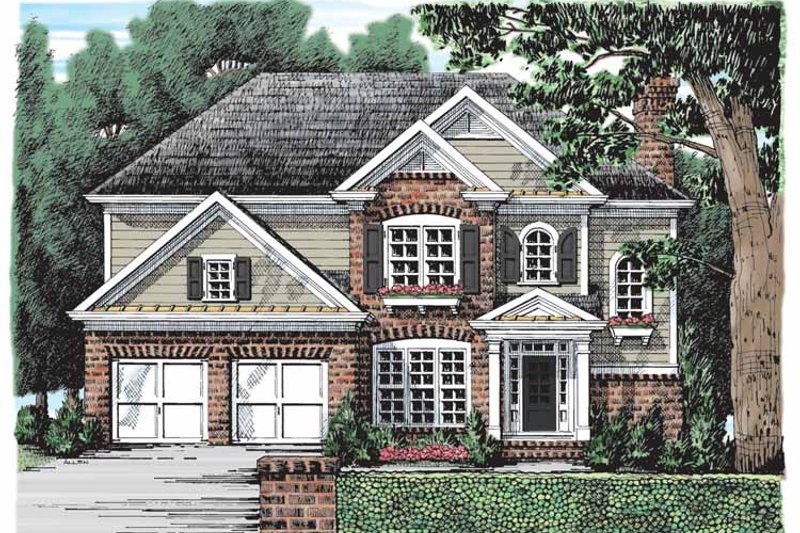 Home Plan - Colonial Exterior - Front Elevation Plan #927-899