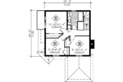 Modern Style House Plan - 3 Beds 2 Baths 1320 Sq/Ft Plan #25-2295 