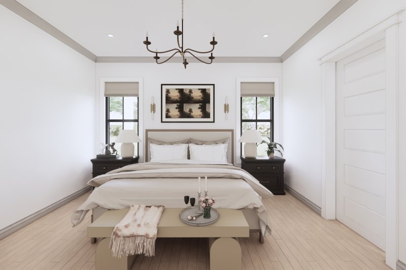 Architectural House Design - Interior - Bedroom for Farmhouse House Plan #1074-72 - 4 bed, 2 bath