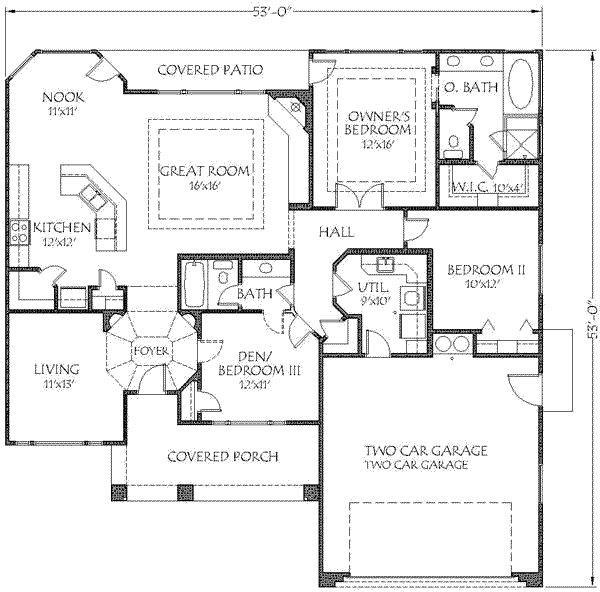 Modern Floor Plan - Main Floor Plan #24-216