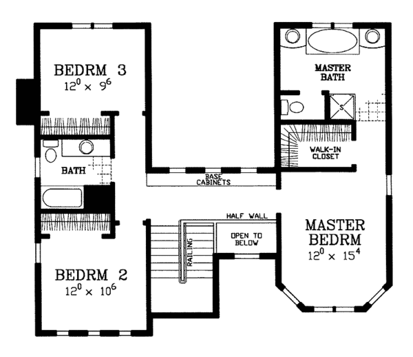House Plan Design - Contemporary Floor Plan - Upper Floor Plan #72-1125