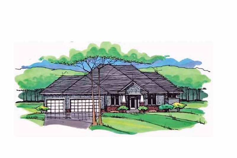 Home Plan - Exterior - Front Elevation 4 for European House Plan #51-980 - 3 bed, 2.5 bath
