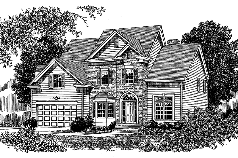 Home Plan - Colonial Exterior - Front Elevation Plan #453-131