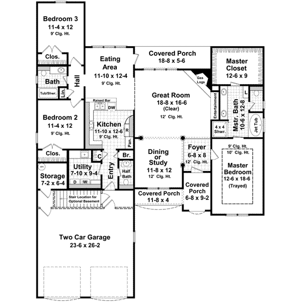 Traditional Floor Plan - Main Floor Plan #21-179