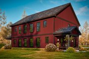 Ranch Style House Plan - 6 Beds 6 Baths 2560 Sq/Ft Plan #54-624 Exterior 