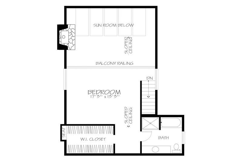 House Plan Design - Floor Plan - Upper Floor for Prairie House Plan #320-1188 - 3 bed, 3 bath