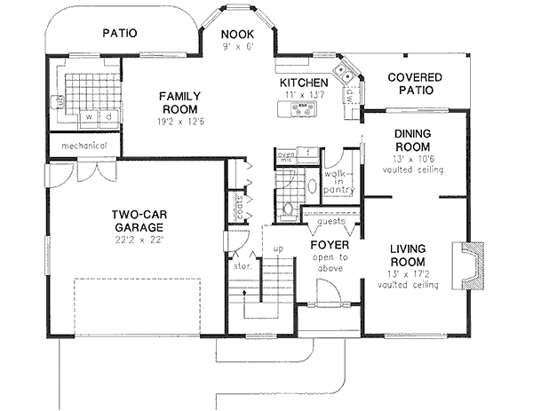 European Floor Plan - Main Floor Plan #18-8966