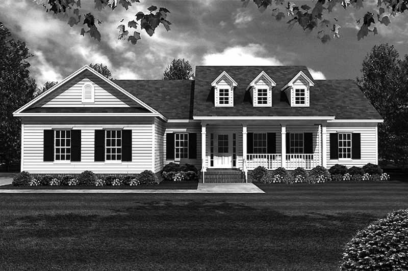 Home Plan - Exterior - Front Elevation 3 for Country House Plan #21-405 - 3 bed, 3 bath