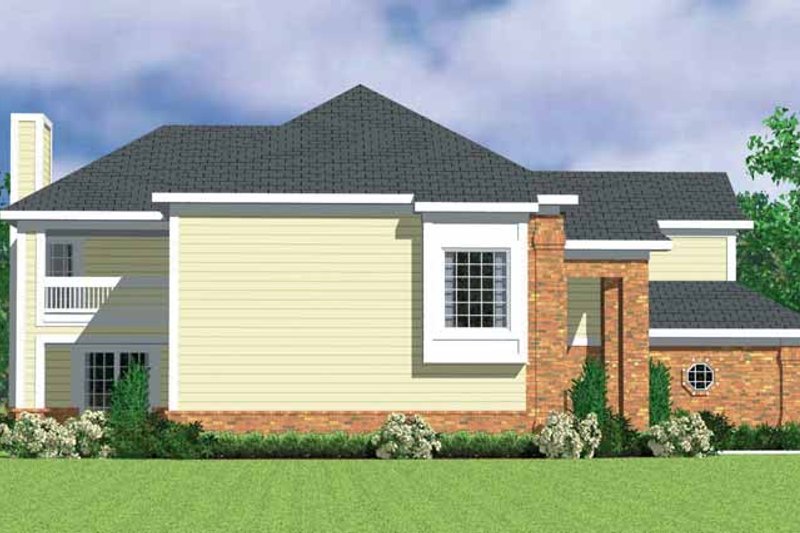House Design - Exterior - Other Elevation 1 for Classical House Plan #72-1085 - 3 bed, 2.5 bath