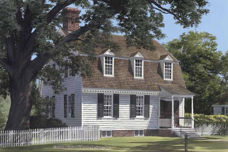 Dream House Plan - Exterior - Front Elevation 3 for Colonial House Plan #137-346 - 3 bed, 2.5 bath