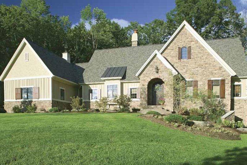 Home Plan - Exterior - Front Elevation 3 for European House Plan #928-40 - 4 bed, 3 bath