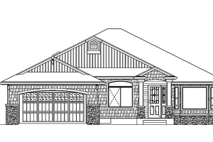 Craftsman Exterior - Front Elevation Plan #951-20
