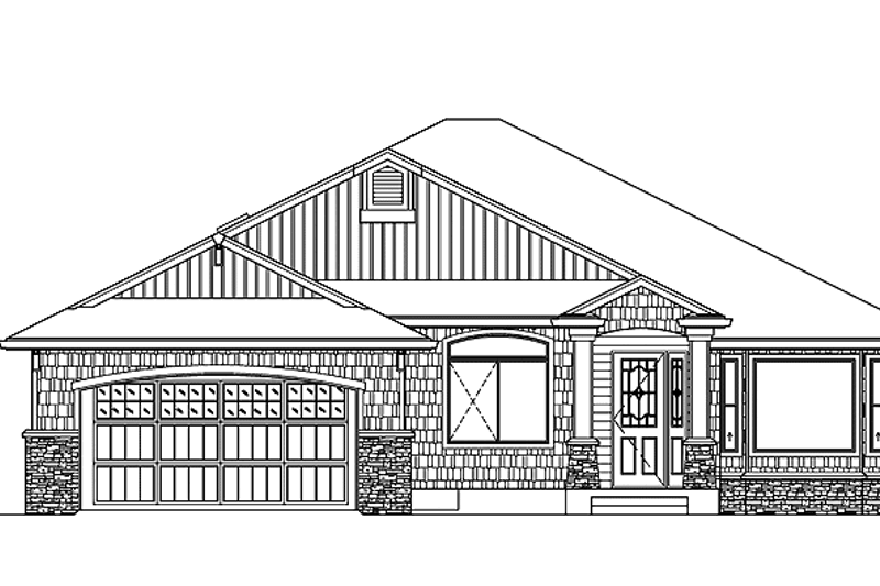 Architectural House Design - Craftsman Exterior - Front Elevation Plan #951-20