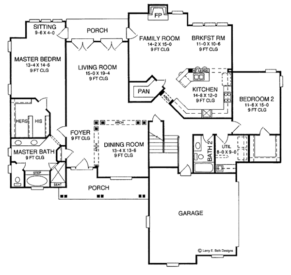 Home Plan - Country Floor Plan - Main Floor Plan #952-215