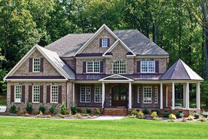 Exterior - Front Elevation 3 for Colonial House Plan #927-393 - 5 bed, 4.5 bath