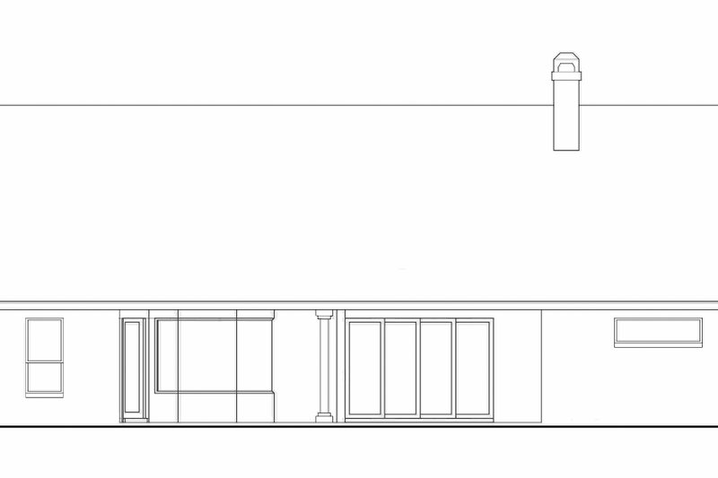 Home Plan - Exterior - Rear Elevation for Ranch House Plan #417-648 - 4 bed, 2 bath