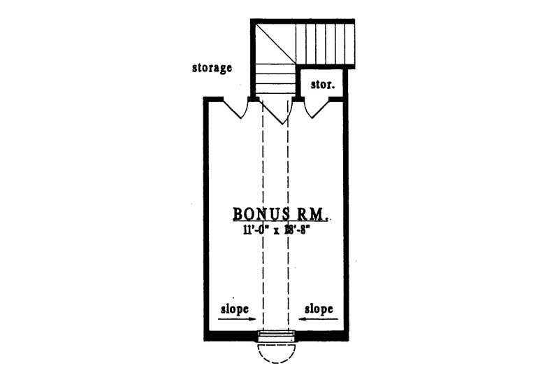 Home Plan - Floor Plan - Other Floor for Country House Plan #42-546 - 3 bed, 2 bath