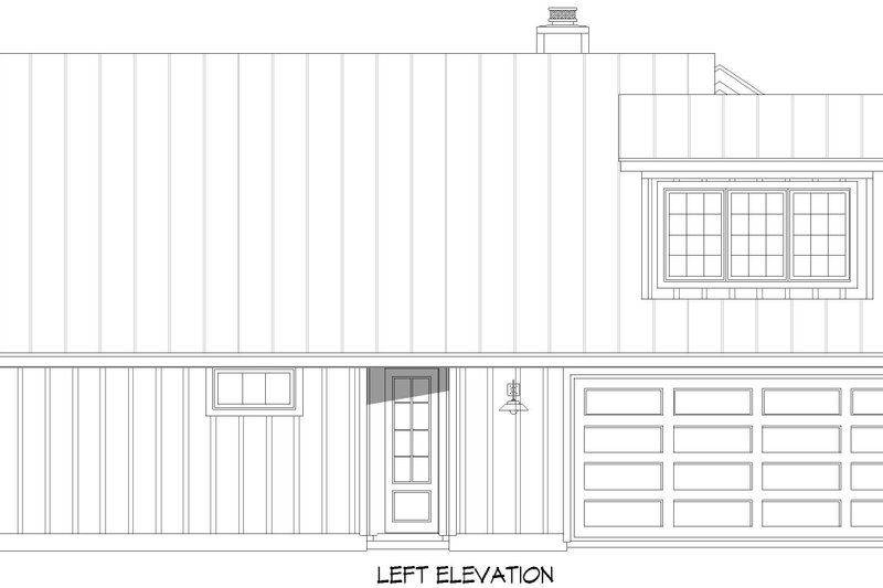 Home Plan - Exterior - Other Elevation for Farmhouse House Plan #932-1201 - 3 bed, 2.5 bath