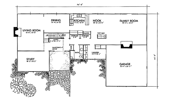 Dream House Plan - Contemporary Floor Plan - Main Floor Plan #320-1270