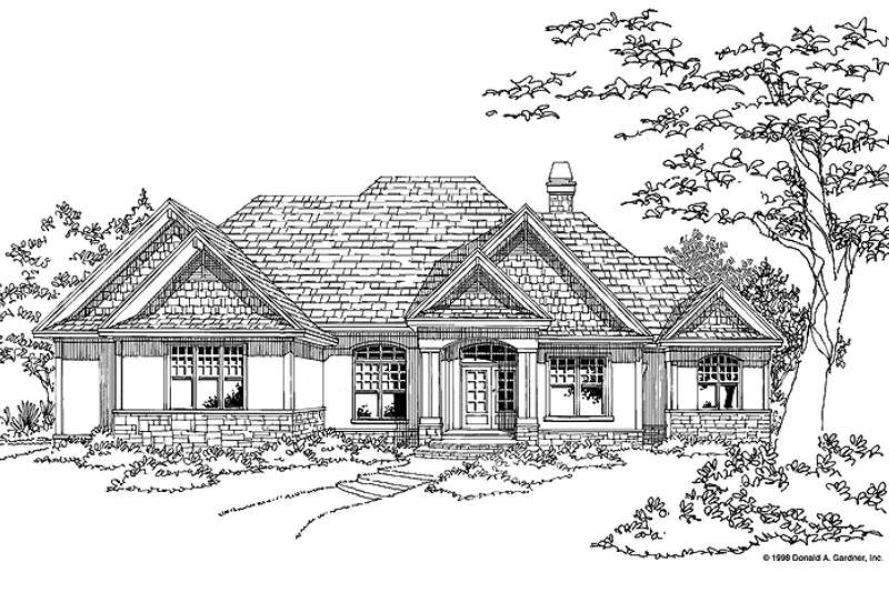 Home Plan - Exterior - Front Elevation 3 for Craftsman House Plan #929-313 - 3 bed, 3 bath