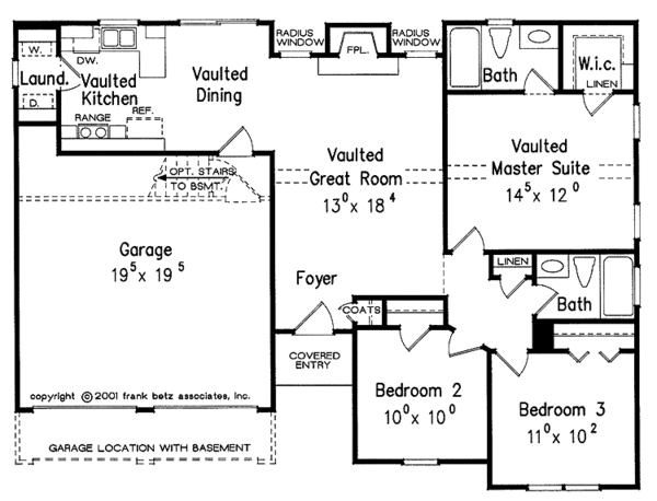 Colonial Floor Plan - Main Floor Plan #927-636