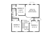 Classical Style House Plan - 4 Beds 2.5 Baths 2835 Sq/Ft Plan #1053-62 