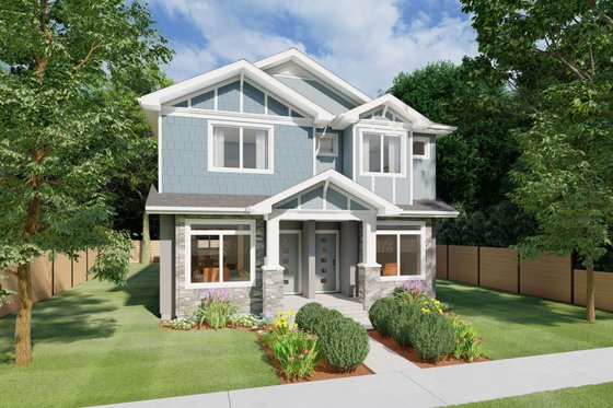 Exterior - Other Elevation 1 for Craftsman House Plan #126-275 - 3 bed, 2.5 bath