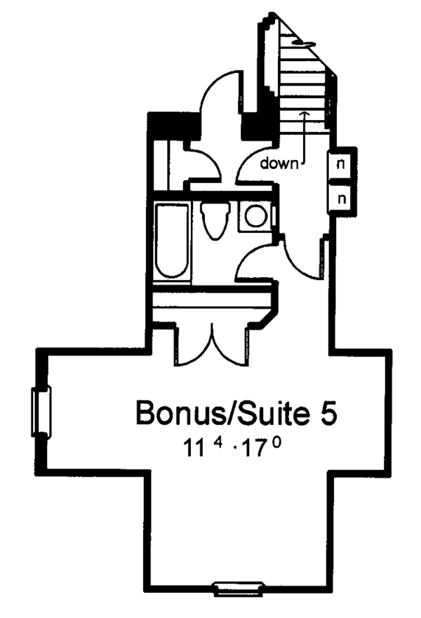 Dream House Plan - Mediterranean Floor Plan - Upper Floor Plan #1039-5