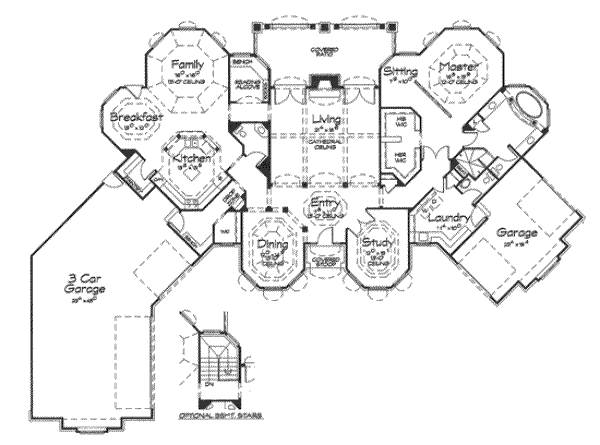 European Floor Plan - Main Floor Plan #20-1843