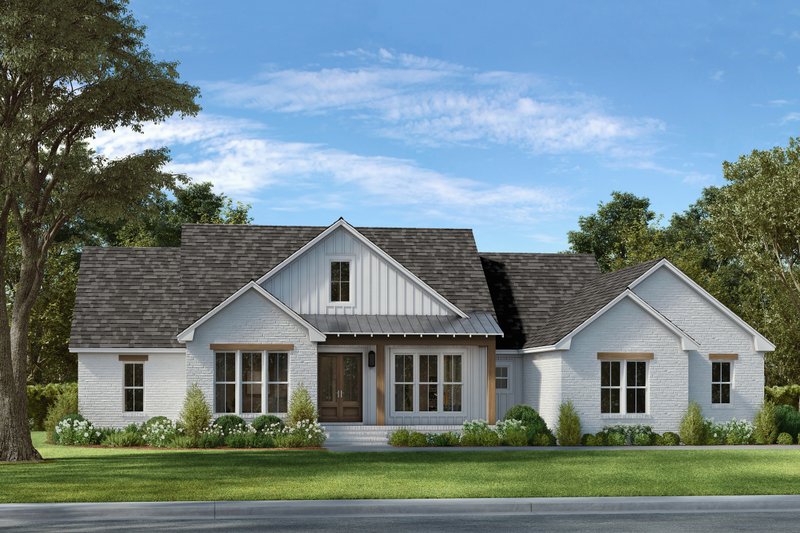 Dream House Plan - Exterior - Front Elevation 3 for Farmhouse House Plan #430-365 - 4 bed, 2.5 bath