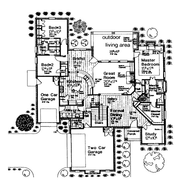 House Plan Design - Country Floor Plan - Main Floor Plan #310-1247