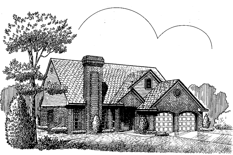 House Design - Country Exterior - Front Elevation Plan #310-1209