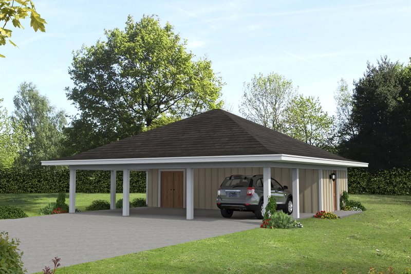 House Blueprint - Craftsman Exterior - Front Elevation Plan #932-1292