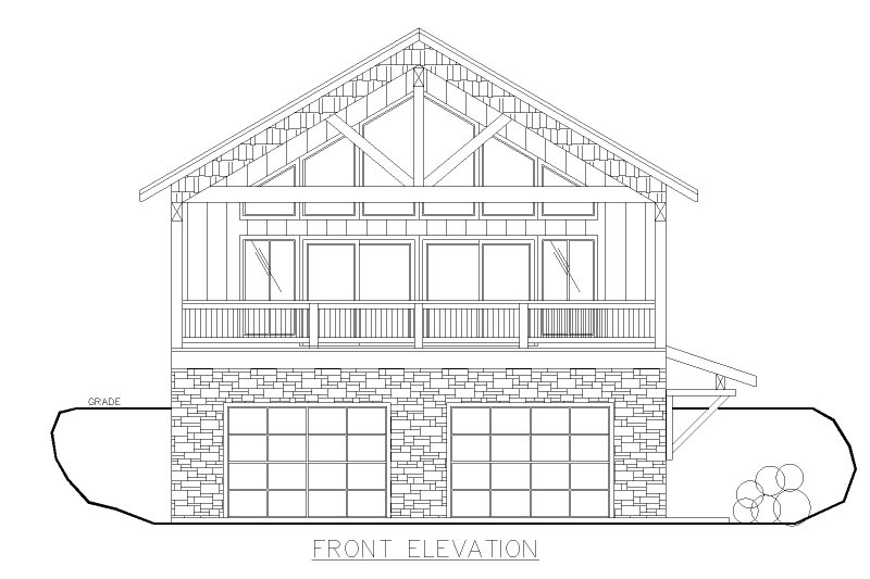 Home Plan - Exterior - Front Elevation 3 for Craftsman House Plan #117-1071 - 3 bed, 3 bath